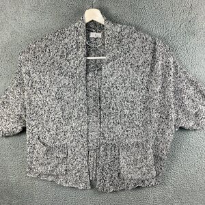 Lou & Grey Cardigan Sweater Womens Extra‎ Small/Small Gray Open Front Casual
